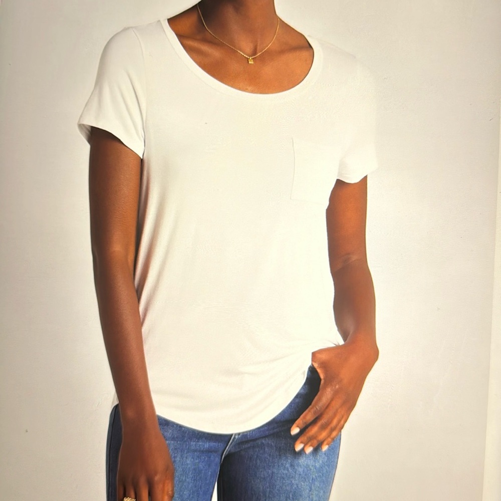 Market & Spruce Elaine Pocket Short Sleeve Tee, NWT